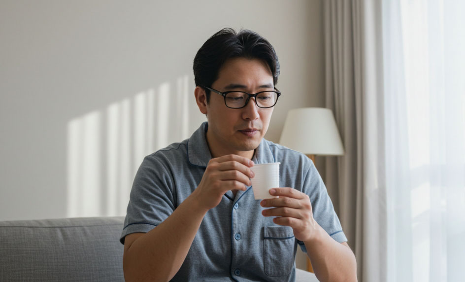 ①検査の準備と下剤の服用